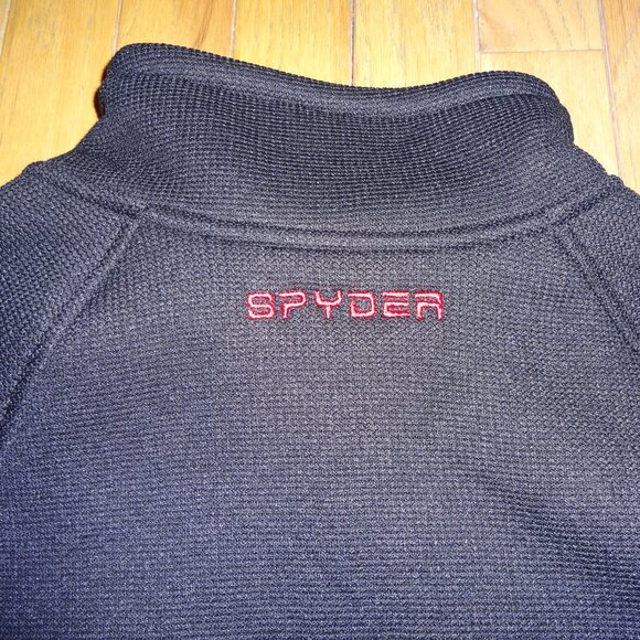 NWT Spyder Men's Core Sweater Heavy Weight Black Full Zip Jacket Size Medium - Picture 8 of 8